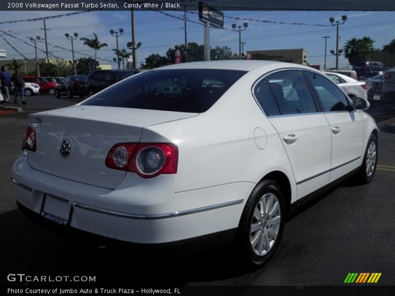 Candy White / Black 2008 Volkswagen Passat Turbo Sedan