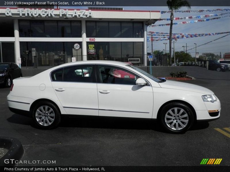 Candy White / Black 2008 Volkswagen Passat Turbo Sedan