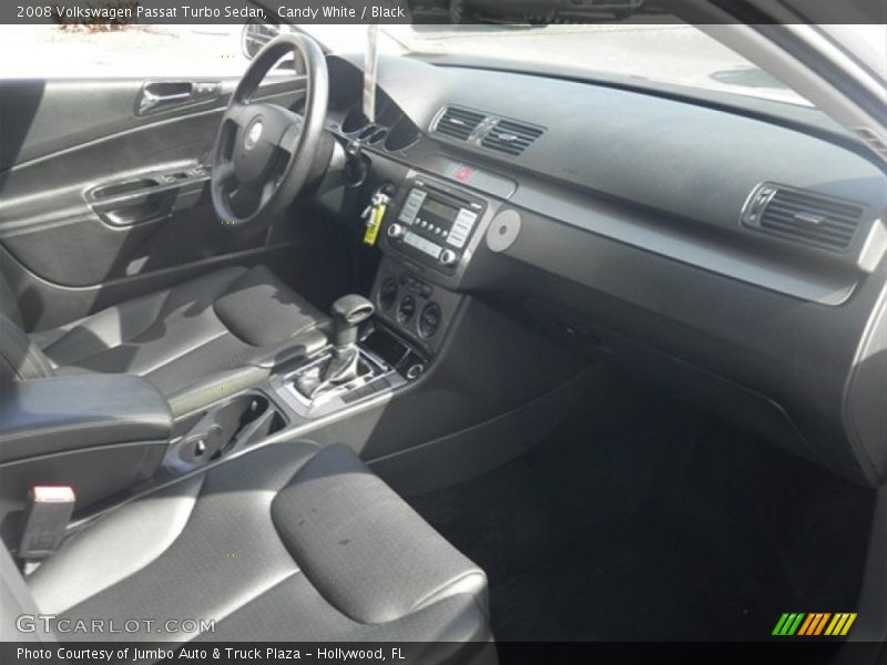 Candy White / Black 2008 Volkswagen Passat Turbo Sedan