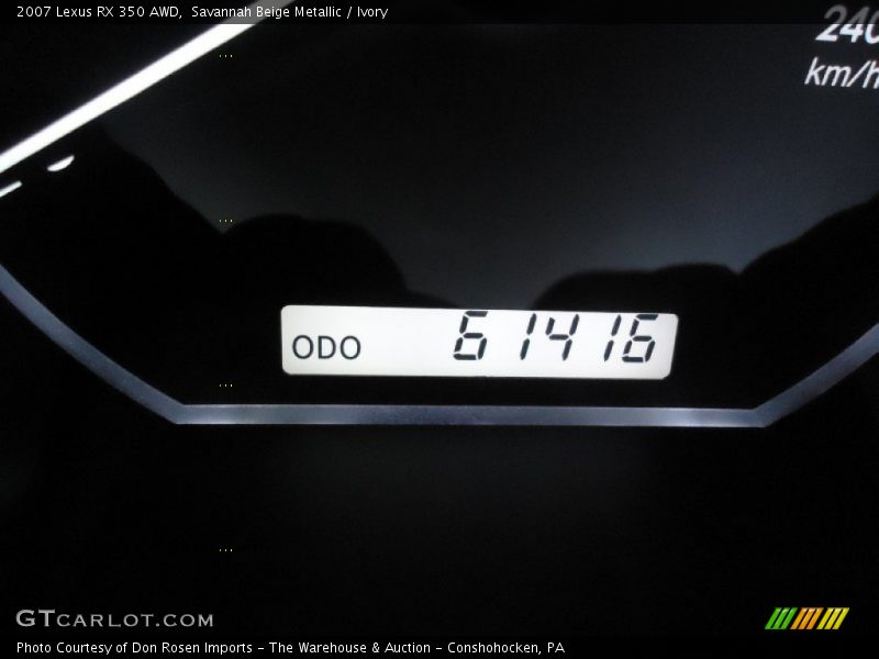 Savannah Beige Metallic / Ivory 2007 Lexus RX 350 AWD