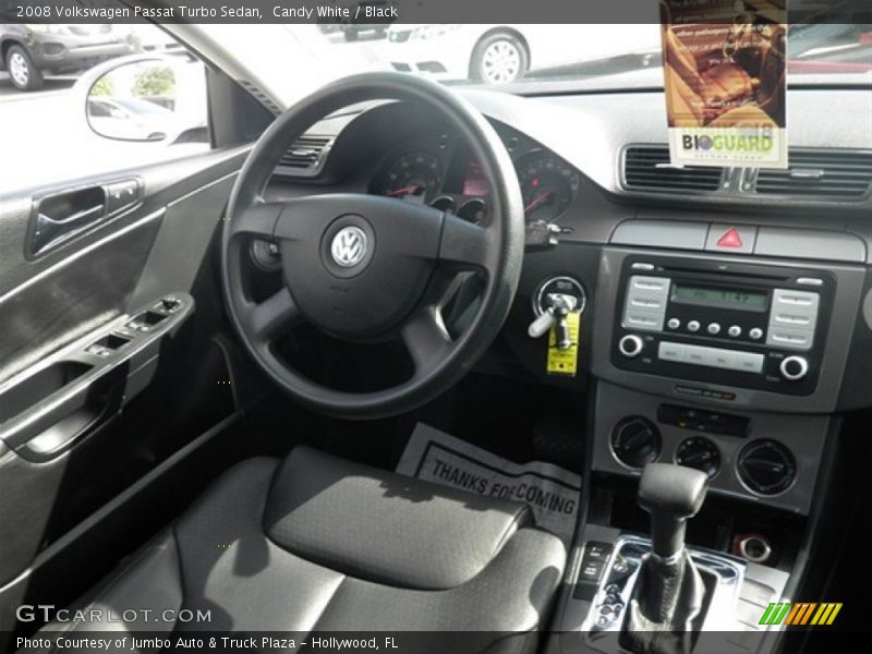 Candy White / Black 2008 Volkswagen Passat Turbo Sedan