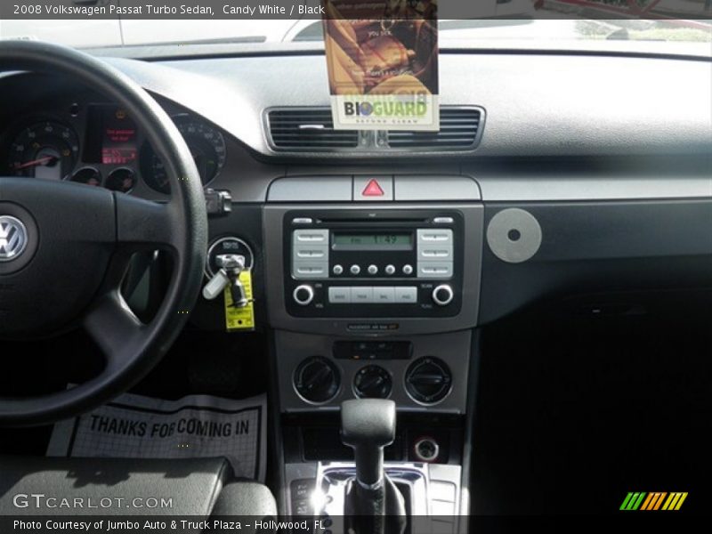 Candy White / Black 2008 Volkswagen Passat Turbo Sedan
