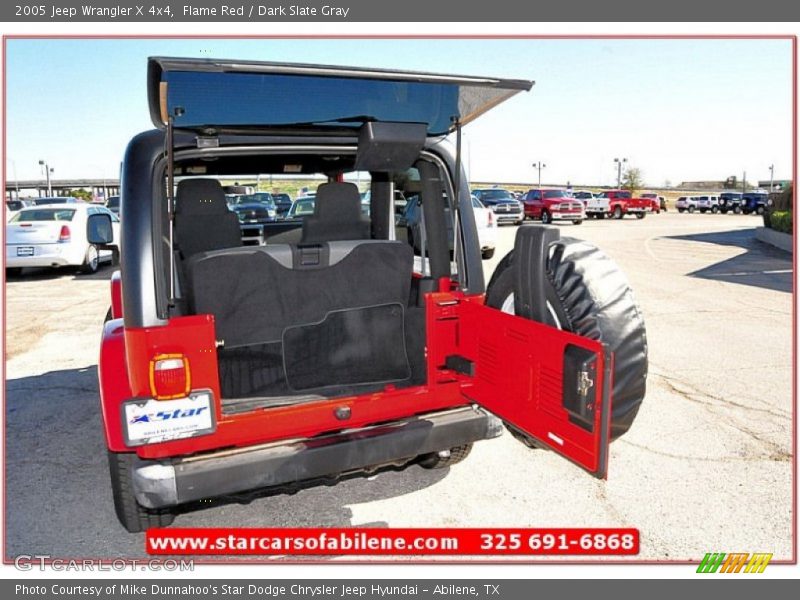 Flame Red / Dark Slate Gray 2005 Jeep Wrangler X 4x4