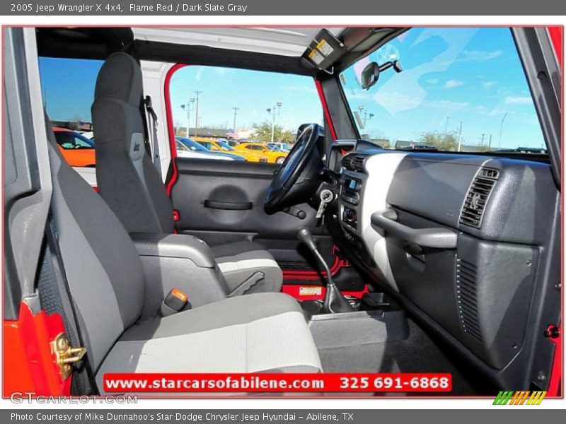 Flame Red / Dark Slate Gray 2005 Jeep Wrangler X 4x4