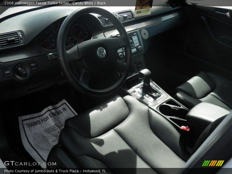 Candy White / Black 2008 Volkswagen Passat Turbo Sedan