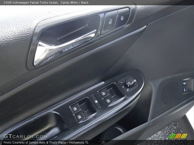 Candy White / Black 2008 Volkswagen Passat Turbo Sedan