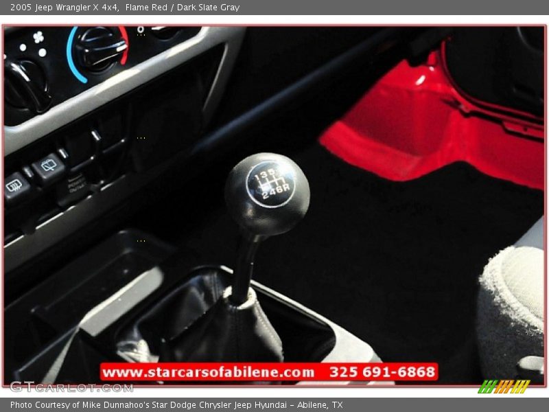 Flame Red / Dark Slate Gray 2005 Jeep Wrangler X 4x4