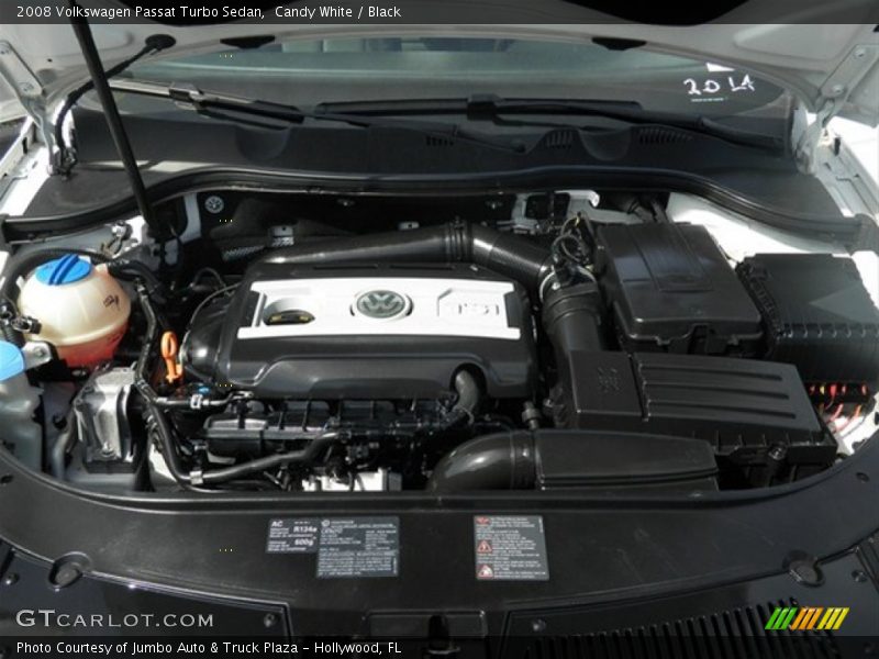 Candy White / Black 2008 Volkswagen Passat Turbo Sedan