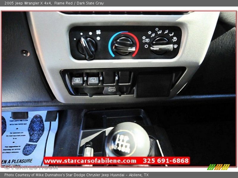 Flame Red / Dark Slate Gray 2005 Jeep Wrangler X 4x4