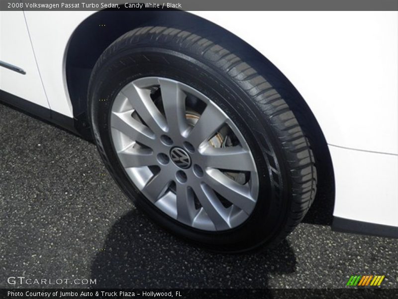 Candy White / Black 2008 Volkswagen Passat Turbo Sedan