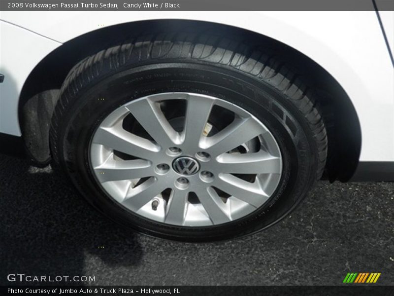 Candy White / Black 2008 Volkswagen Passat Turbo Sedan