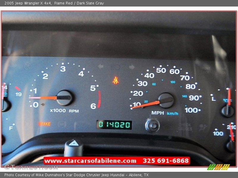 Flame Red / Dark Slate Gray 2005 Jeep Wrangler X 4x4