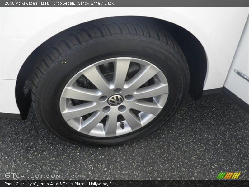 Candy White / Black 2008 Volkswagen Passat Turbo Sedan