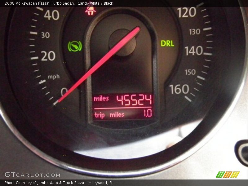 Candy White / Black 2008 Volkswagen Passat Turbo Sedan
