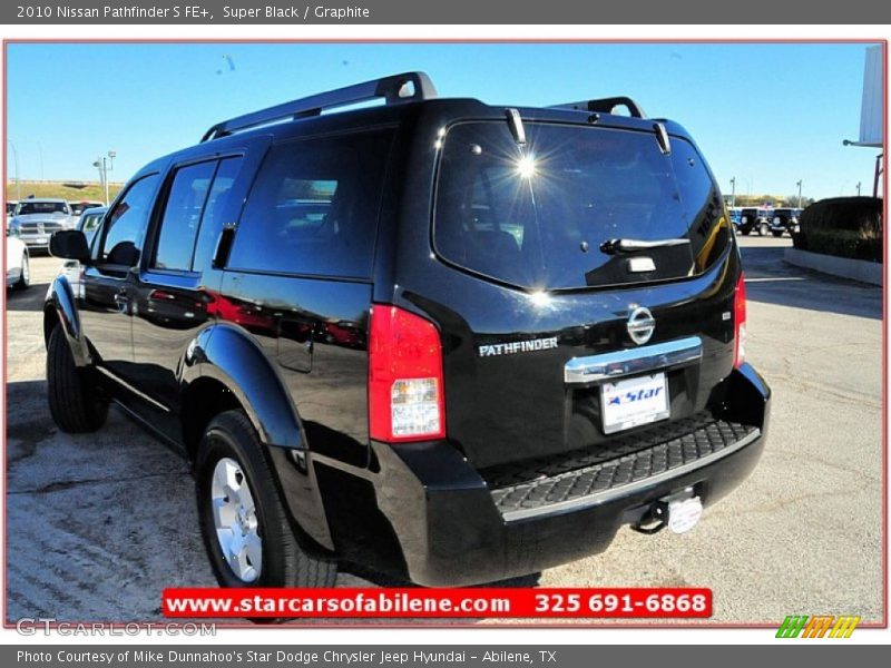 Super Black / Graphite 2010 Nissan Pathfinder S FE+