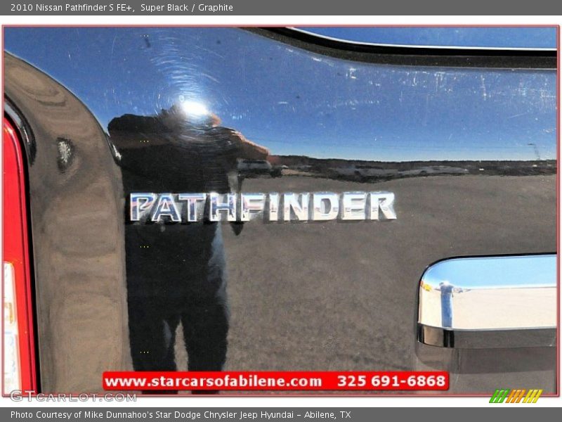 Super Black / Graphite 2010 Nissan Pathfinder S FE+