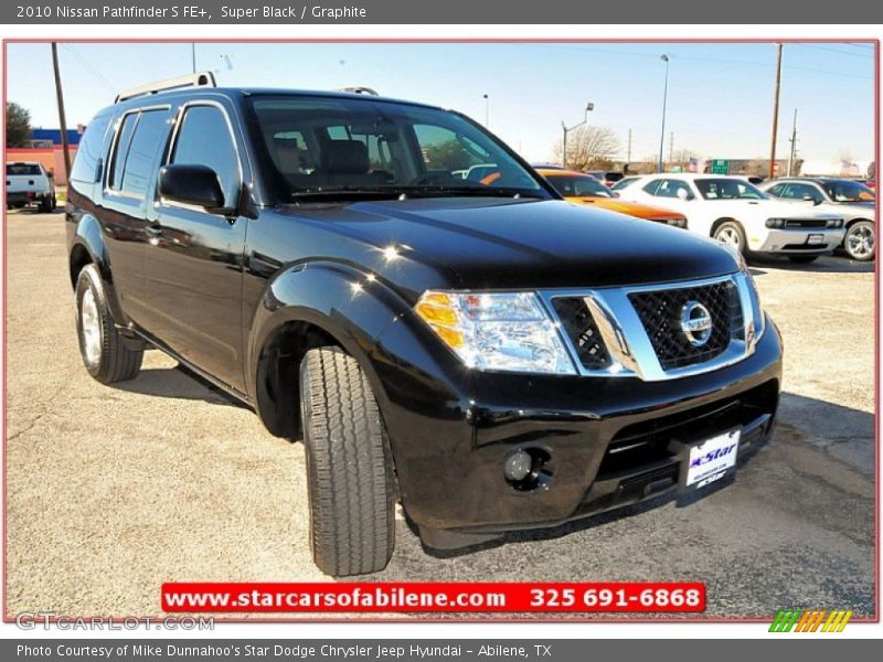 Super Black / Graphite 2010 Nissan Pathfinder S FE+