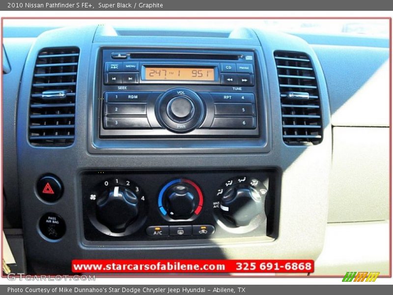 Super Black / Graphite 2010 Nissan Pathfinder S FE+