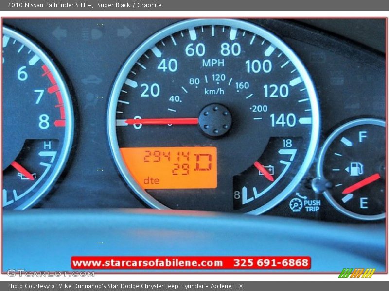 Super Black / Graphite 2010 Nissan Pathfinder S FE+