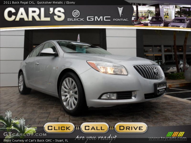 Quicksilver Metallic / Ebony 2011 Buick Regal CXL