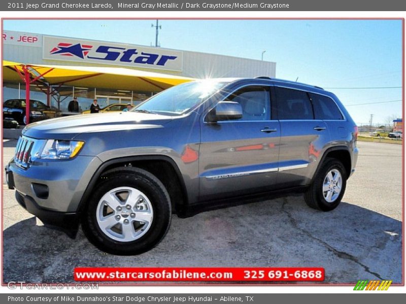Mineral Gray Metallic / Dark Graystone/Medium Graystone 2011 Jeep Grand Cherokee Laredo