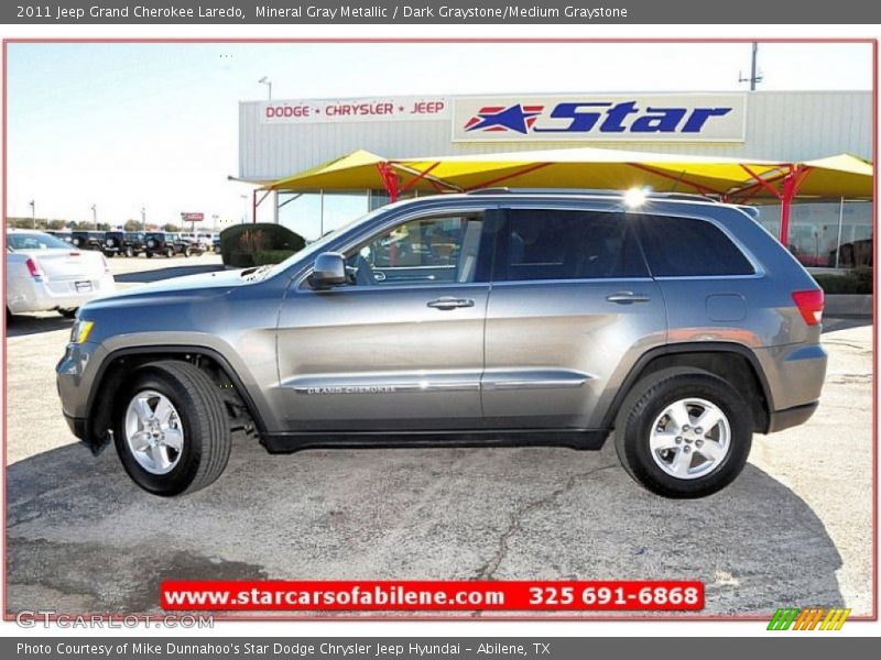 Mineral Gray Metallic / Dark Graystone/Medium Graystone 2011 Jeep Grand Cherokee Laredo