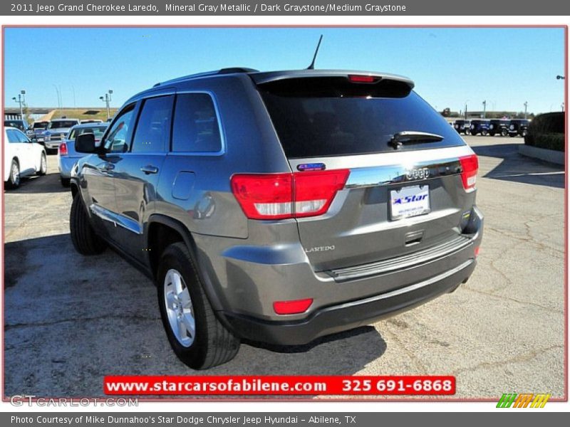 Mineral Gray Metallic / Dark Graystone/Medium Graystone 2011 Jeep Grand Cherokee Laredo
