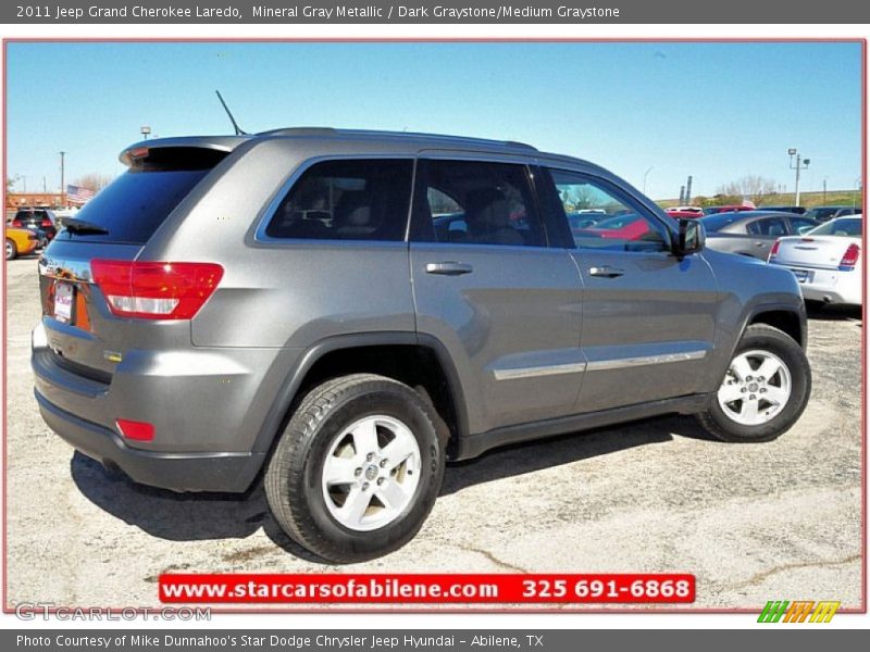 Mineral Gray Metallic / Dark Graystone/Medium Graystone 2011 Jeep Grand Cherokee Laredo