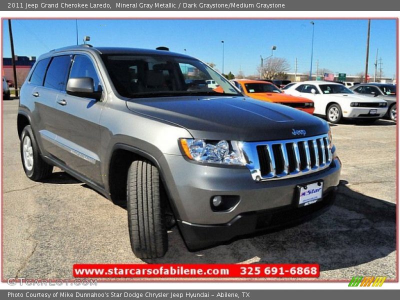 Mineral Gray Metallic / Dark Graystone/Medium Graystone 2011 Jeep Grand Cherokee Laredo