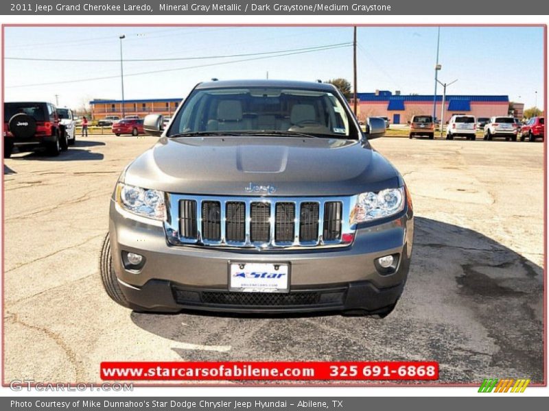 Mineral Gray Metallic / Dark Graystone/Medium Graystone 2011 Jeep Grand Cherokee Laredo