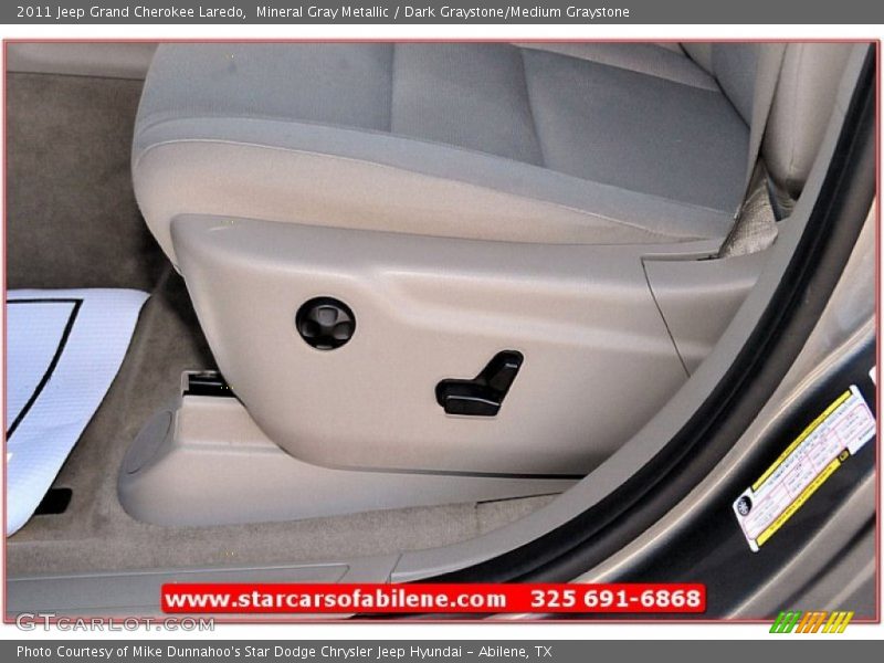 Mineral Gray Metallic / Dark Graystone/Medium Graystone 2011 Jeep Grand Cherokee Laredo