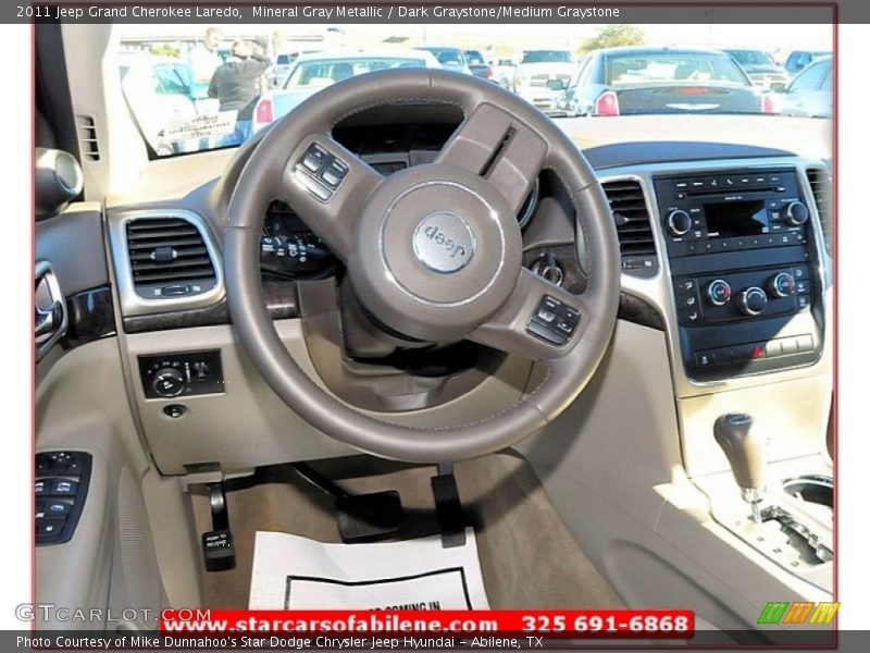 Mineral Gray Metallic / Dark Graystone/Medium Graystone 2011 Jeep Grand Cherokee Laredo