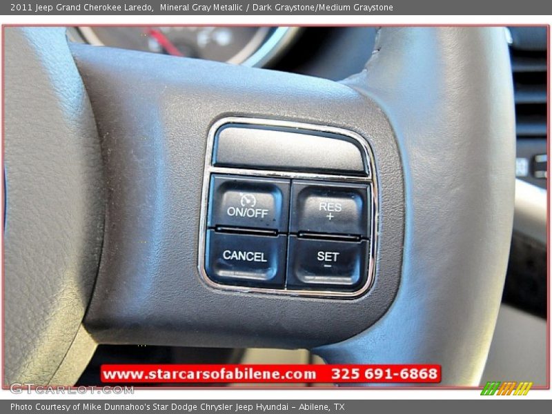 Mineral Gray Metallic / Dark Graystone/Medium Graystone 2011 Jeep Grand Cherokee Laredo