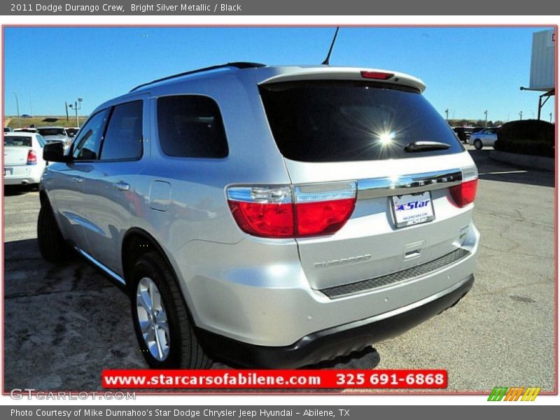 Bright Silver Metallic / Black 2011 Dodge Durango Crew