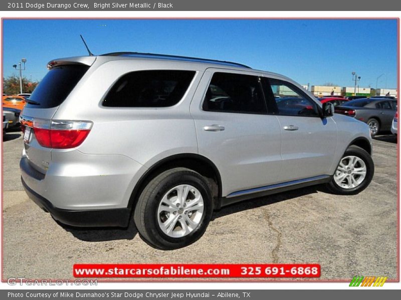 Bright Silver Metallic / Black 2011 Dodge Durango Crew