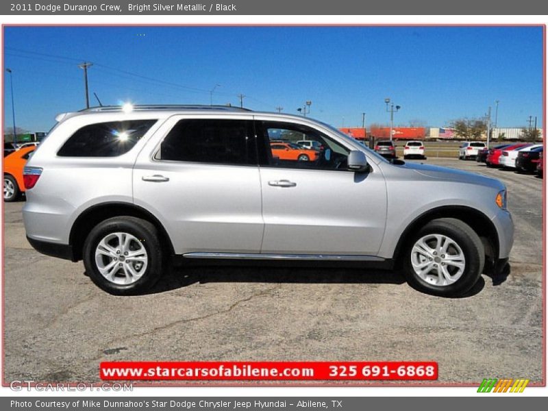 Bright Silver Metallic / Black 2011 Dodge Durango Crew