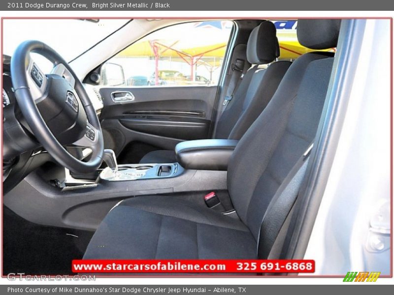 Bright Silver Metallic / Black 2011 Dodge Durango Crew