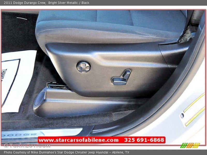 Bright Silver Metallic / Black 2011 Dodge Durango Crew