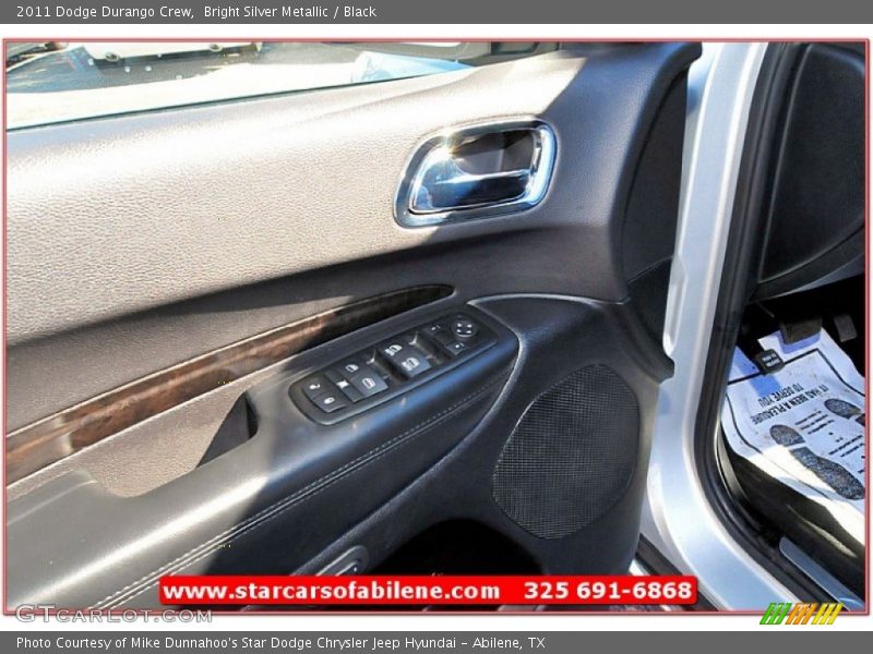 Bright Silver Metallic / Black 2011 Dodge Durango Crew