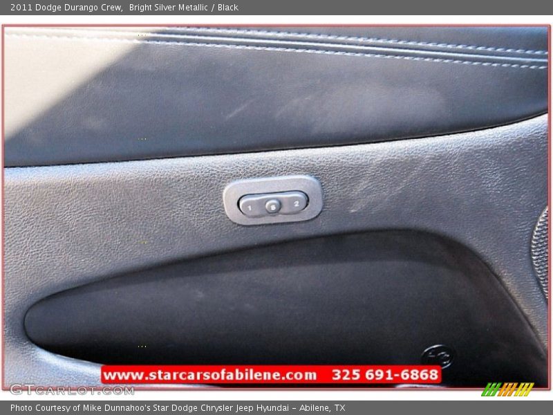 Bright Silver Metallic / Black 2011 Dodge Durango Crew
