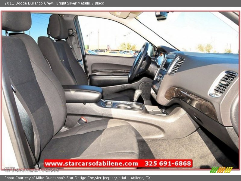 Bright Silver Metallic / Black 2011 Dodge Durango Crew