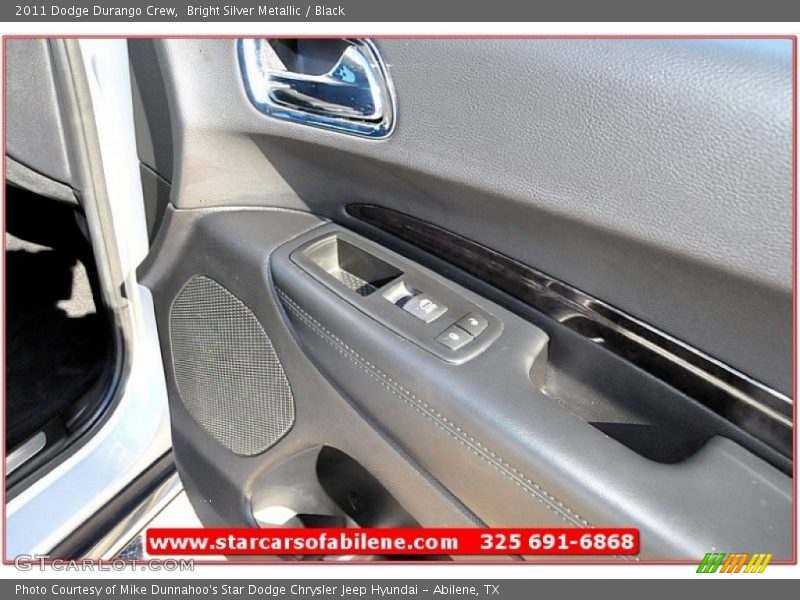 Bright Silver Metallic / Black 2011 Dodge Durango Crew