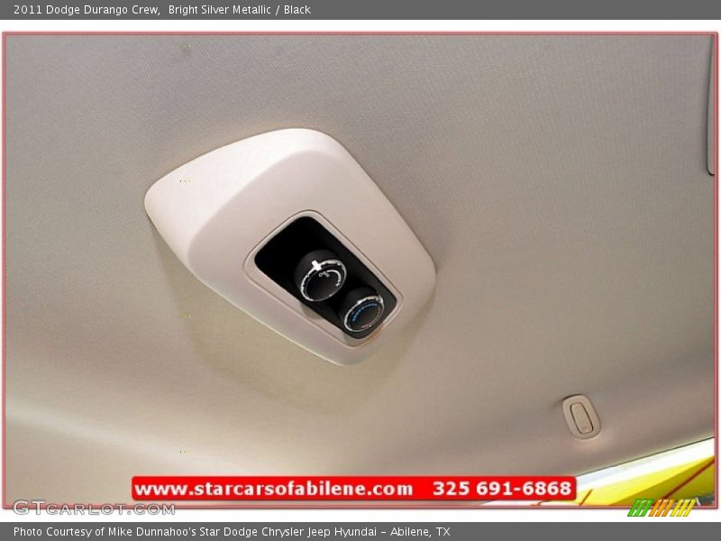 Bright Silver Metallic / Black 2011 Dodge Durango Crew
