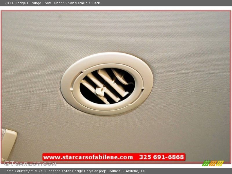 Bright Silver Metallic / Black 2011 Dodge Durango Crew