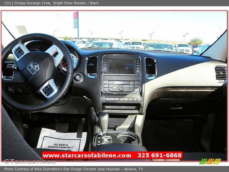 Bright Silver Metallic / Black 2011 Dodge Durango Crew