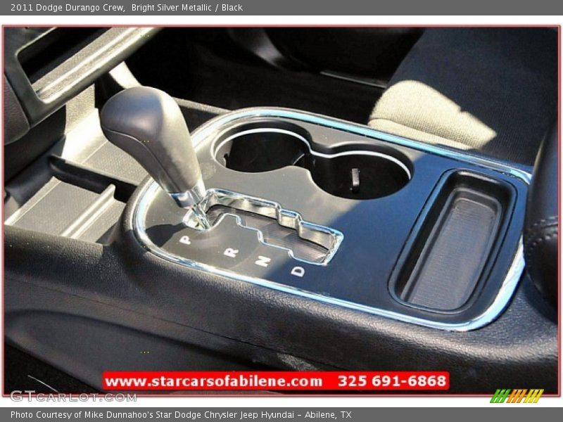 Bright Silver Metallic / Black 2011 Dodge Durango Crew