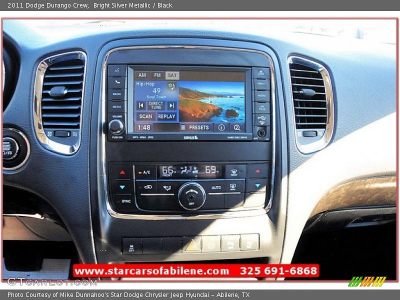 Bright Silver Metallic / Black 2011 Dodge Durango Crew