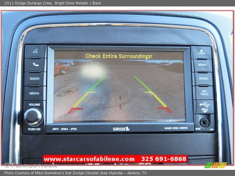 Bright Silver Metallic / Black 2011 Dodge Durango Crew