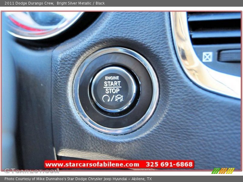 Bright Silver Metallic / Black 2011 Dodge Durango Crew