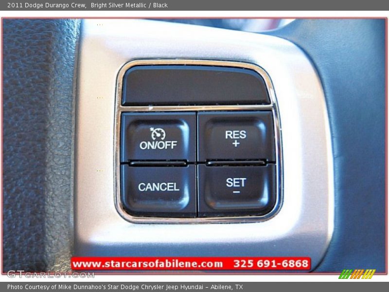 Bright Silver Metallic / Black 2011 Dodge Durango Crew